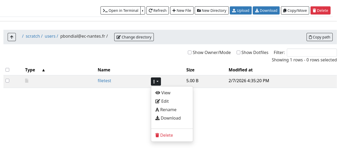 Modifier les fichiers